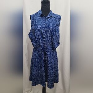 U.S. Polo Assn. Women Blue Casual Dress L